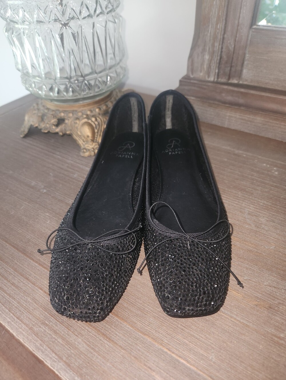 Adrianna Papell Sequin  Like Mesh Ballet Flats
